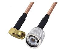 QSBVSO Rg316 Câble de raccordement Rpsma/sma à TNC Adaptateur mâle mâle et femelle 50ohm Nut Pigtail Rg316 Voleur droit Jumper coaxial(2m,8SAMM-TNCM Right)