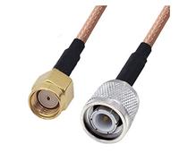 QSBVSO Rg316 Câble de raccordement Rpsma/sma à TNC Adaptateur mâle mâle et femelle 50ohm Nut Pigtail Rg316 Voleur droit Jumper coaxial(2m,7RPSMAM-TNCM)