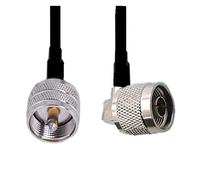 QSBVSO Rg58 Câble Uhf mâle à n mâle branchez l'adaptateur d'angle droit Rg58 Câble de raccordement(0.5m)