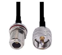 QSBVSO Rg58 Câble Uhf pl259 Bouchon mâle à N jack femelle pigeonnier adaptateur Rg58 Câble de raccordement(0.5m)