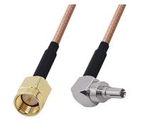 QSBVSO SMA Mâle à CRC9 Connecteur d'angle droit masculin Rg316 Câble de la cochon(2m)
