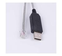 QSBVSO USB À RJ12 6P6C Câble de convertisseur en série Compatible avec Le servomoteur DM432C DM442 DM556 DM856 3DM683 AM882 DM1182(Silver Foil Shield)