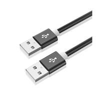 QSBVSO USB À USB Câble de rallonge Type d'un Homme à mâle USB Extender Compatible with la caméra webcom de Disque Dur radiateur USB Le câble s'étend(3M,Starry Sky Black)