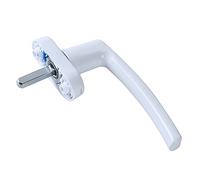 QSCTYG Poignee Fenetre Poignée de Porte Universelle Poignée de fenêtre en Alliage d'aluminium Blanc avec serrures Touche Verrouillage pour Double vitrage Porte Blanche Tournant Accessoire 588