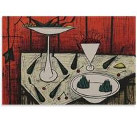 QSDTGHUIKP Affiche Vintage Bernard Buffet《Objets fixes》Peinture Art mural abstrait Bernard Buffet Impressions sur toile pour la maison Photo Décor 40x60cmx1 Sans cadre