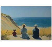 QSDTGHUIKP E-dward Hopper Affiche 《Scène De Midi D’été》 Toile Art Mural E-dward Hopper Impressions Peinture Rétro Pour Bureau Décoration Murale Photo 30x45cm Sans Cadre