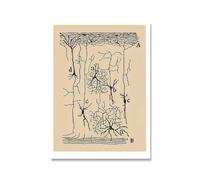 QSDTGHUIKP Neuron Dessin De Santiago Ramón Y Cajal Toile Art Mural Peinture Rétro Santiago Ramón Y Cajal Affiche et Impression Pour La Maison Décoration Murale 50x70cm Sans Cadre