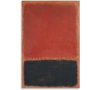 QSDTGHUIKP Sans titre par Mark Rothko Affiche et impressions Mark Rothko Art mural Toile abstraite de peinture pour décor de salon Tableau 16x24inx1 sans cadre