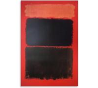 QSDTGHUIKP Sans titre par Mark Rothko Affiche et impressions Mark Rothko Art mural Toile abstraite de peinture pour décor de salon Tableau 16x24inx1 sans cadre