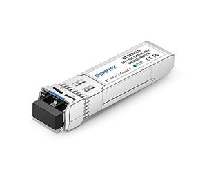 QSFPTEK 1Pack 10GBASE-LR 10G SFP+ Module, 1310nm, 10km, DDM LC Mini-GBIC Transceiver for Cisco SFP-10G-LR, Ubiquiti UF-SM-10G, Mikrotik, Netgear, Qnap NAS, D-Link