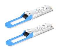 QSFPTEK 2Pack 100G QSFP28 Transceiver QSFP28 LR4 10km 1310 nm Module émetteur-récepteur optique compatibles Cisco QSFP-100G-LR4-S 10GBASE-LR4 QSFP28 1310 nm 10 km