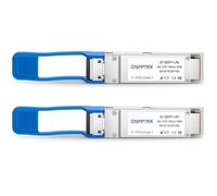QSFPTEK 2Pack 40G QSFP+ Module LC Single-Mode Transceiver 40GBASE-LR4 for Cisco QSFP-40G-LR4 (1310nm, 10km, with DDM)