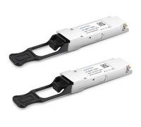 QSFPTEK 40GBASE-CSR4 Lot de 2 émetteurs-récepteurs optiques QSFP+ 850 nm 400 m DOM MTP/MPO MMF pour Cisco QSFP-40G-CSR4