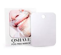 QSHAVE Miroir de Rasage et de Douche de Grande Taille Anti-buée et Anti-Brouillard avec Crochet de Succion et Le Crochet Adhésif, 1 Pc