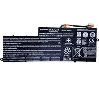 QSHUTECH 30Wh AC13C34 Batterie d'ordinateur Portable pour Acer Aspire V5-122P V5-132P E3-111 E3-112V E3-111-C0M6 E3-111-C0UM E3-111-C5AL ES1-111M MS237 Haute Performance