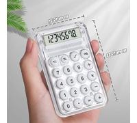QSJ-Calculatrice silencieuse mignonne,Mini Version,petite calculatrice auxiliaire d'apprentissage Portable,fournitures scolaires pour la rentrée scolaire,étudiants/finance-04