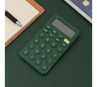 QSJ-Mini calculatrice de bureau à chiffres,gros bouton,outil de comptabilité d'entreprise financière,adapté aux étudiants de l'école,fournitures de petite entreprise-Dark Vert