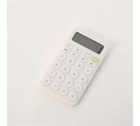 QSJ-Mini calculatrice de bureau à chiffres,gros bouton,outil de comptabilité d'entreprise financière,adapté aux étudiants de l'école,fournitures de petite entreprise-Blanc