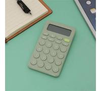 QSJ-Mini calculatrice de bureau à chiffres,gros bouton,outil de comptabilité d'entreprise financière,adapté aux étudiants de l'école,fournitures de petite entreprise-Vert