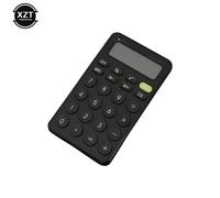 QSJ-Mini calculatrice de bureau à gros boutons,outil de comptabilité financière et commerciale,adapté aux écoliers,fournitures pour petites entreprises,nouvelle collection-Noir
