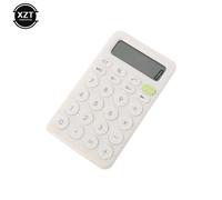 QSJ-Mini calculatrice de bureau à gros boutons,outil de comptabilité financière et commerciale,adapté aux écoliers,fournitures pour petites entreprises,nouvelle collection-Blanc