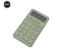 QSJ-Mini calculatrice de bureau à gros boutons,outil de comptabilité financière et commerciale,adapté aux écoliers,fournitures pour petites entreprises,nouvelle collection-Vert