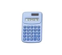 QSJ-Mini calculatrice solaire Portable à 8 chiffres,couleur mignonne,Simple,pour classe de mathématiques,fournitures de bureau,fournitures scolaires-Bleu