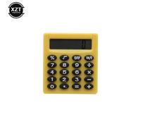 Qsj-Papeterie Boutique De Poche,Petite Calculatrice Carrée Personnalisée,Mini Couleur Bonbon,Électronique Scolaire Et De Bureau,Calculatrice Créative-Jaune