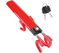 QSJKLC Antivol Volant Voiture,pour Corvette C5 1997-2004 Canne Antivol Voiture,Barre Bloque Volant Voiture Volant,Haute Visibilité Antivol Voiture.,C-Red