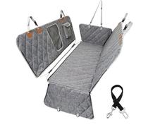 QSJKLC Housses de Siège d'auto pour Chien, pour Ford Ranger (2012+) Car Trunk Protector Seat Cover Pocket Cargo Liner Pet Dog Cat Mat Waterproof,B-Grey2