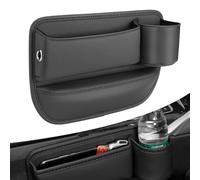 QSJKLC Organiseur Latéral pour Siège de Voiture pour Citroen Versailles C5X, Stockage D'écart de Siège de Voiture, Poche de Console de Siège Avant,A-Black
