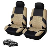 QSJKLC Voiture Ensembles de Housses Siège pour Nissan Pathfinder, Housses de Siège et d'Appuie-Tête, Sieges Housse de Protection Respirant,2 Seats-Beige