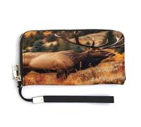 QSKDLAC Rfid Portefeuille pour femme personnalisé chèvre Frolic long portefeuille carte portefeuille portefeuille pour femmes hommes, Animaux sauvages., 20.0*10.5cm, Moderne