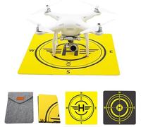 QSLKI Drone Landing Pad, Universal Waterproof Portable Quick Folding Landing Pad for Mini3PRO DJI FPV Royal 3/2Air2/2S, Tapis d'atterrissage Double Face pour la Photographie aérienne extérieure(48cm)