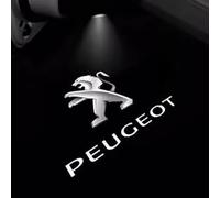 QSLLLY 2 Pièces Feux Bienvenue Voiture pour Peugeot 208 308 4008 5008,LED Projection Logo Voiture Lumière Eclairage Porte Voiture Projecteur Accessoires Décoratifs