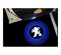QSLLLY 2 Pièces Feux Bienvenue Voiture pour Peugeot 408 508 RCZ 308CC 3008,LED Projection Logo Voiture Lumière Eclairage Porte Voiture Projecteur Accessoires Décoratifs