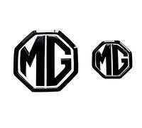 QSLLLY Emblème de Voiture Logo Badge pour MG Mg4 Mulan,Capot Avant et Arrière et Logo du Coffre Decal Remplacement Pièces Accessoires Deco
