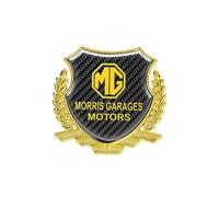 QSLLLY Emblème de Voiture Logo Badge pour Morris Garages MG ZS MG5 MG6 MG7,Capot Avant et Arrière et Logo du Coffre Decal Remplacement Pièces Accessoires Deco,Gold-Normal