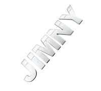 QSLLLY Emblème de Voiture Logo Badge pour Suzuki Jimny 2018-2023,Capot Avant et Arrière et Logo du Coffre Decal Remplacement Pièces Accessoires Deco,Silver-2.5cm