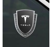 QSLLLY Emblème de Voiture Logo Badge pour Tesla Model 3 Facelift 2023,Capot Avant et Arrière et Logo du Coffre Decal Remplacement Pièces Accessoires Deco,A-Normal
