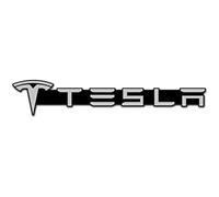 QSLLLY Emblème de Voiture Logo Badge pour Tesla Model 3 X Y S,Capot Avant et Arrière et Logo du Coffre Decal Remplacement Pièces Accessoires Deco