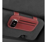 QSLLLY Porte Lunettes Voiture pour Tesla Model 3 Model Y Model S Model X,Multifunctional Porte Lunettes Pare Soleil Support Lunettes de Soleil et Cartes Accessoire Interieur,A