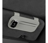 QSLLLY Porte Lunettes Voiture pour Tesla Model 3 Model Y Model S Model X,Multifunctional Porte Lunettes Pare Soleil Support Lunettes de Soleil et Cartes Accessoire Interieur,C