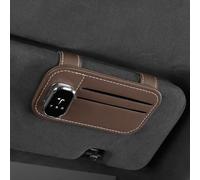QSLLLY Porte Lunettes Voiture pour Tesla Model 3 Model Y Model S Model X,Multifunctional Porte Lunettes Pare Soleil Support Lunettes de Soleil et Cartes Accessoire Interieur,E