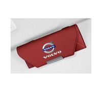 QSLLLY Porte Lunettes Voiture pour Volvo ES90 EX90 XC100,Multifunctional Porte Lunettes Pare Soleil Support Lunettes de Soleil et Cartes Accessoire Interieur,D