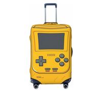 QSMBNET Housse de bagage de voyage jaune pour console de jeu en élasthanne, housse de protection lavable pour bagages de 45,7 à 81,3 cm, Noir , XL