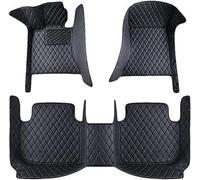 qsms01 Tapis de Sol en Cuir Toutes Saisons compatibles pour Isuzu D-Max 2021-2023, Tapis imperméables et antidérapants à Couverture complète pour Une Protection maximale,A/Black