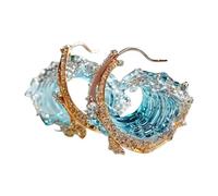Qsnailfrr Ocean's Oath Ensemble de Bijoux, Collier/Bague/Boucle d'oreille Ajustable, Collier Ocean's Oath, Pack de Bijoux Thème Marin d'été, Cadeau de Bijoux Inspirant pour Femmes, Cadeau de Bijoux
