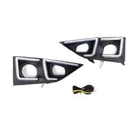 Qsnfda Circulation Diurne Pour Isuzu Pour D-max 2020-2022 Avec Relais De Clignotant Jaune Voiture LED DRL Feu Jour Antibrouillard Diurne(Low)