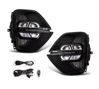 Qsnfda Circulation Diurne Pour Kia Pour Sportage KX5 2019 2020 LED Feux Diurnes DRL Phares Antibrouillard De Voiture Pare-chocs Avant Jour(US Model)